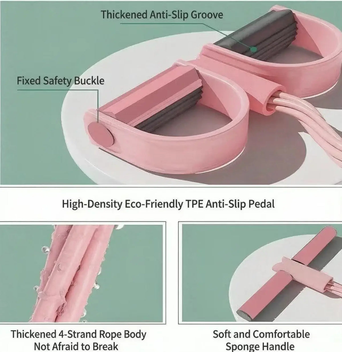 6-tube Pedal Resistance Band Fitness Equipment