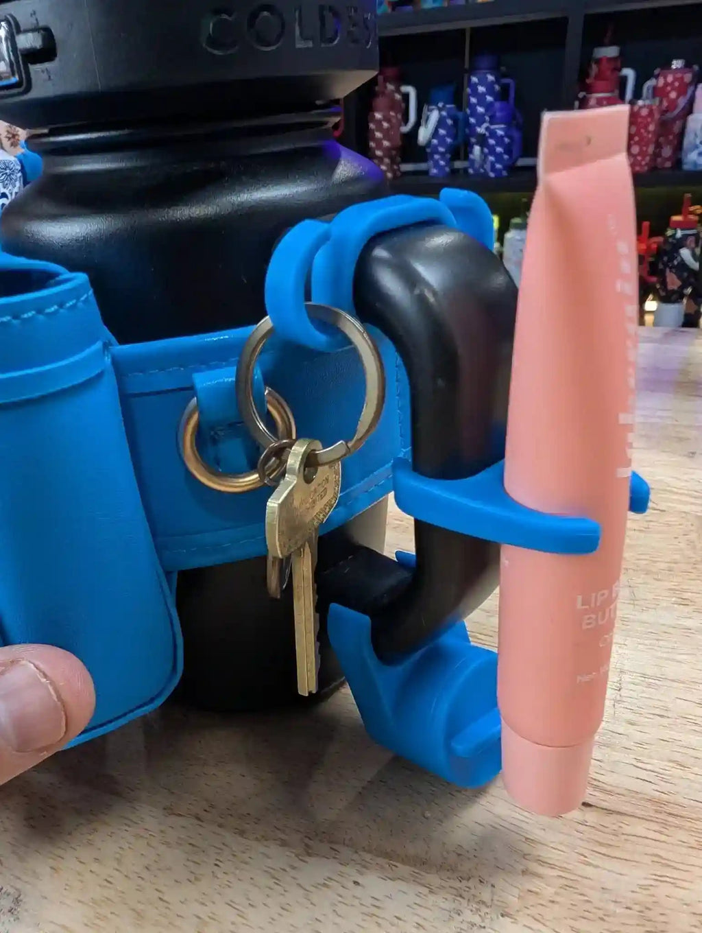 Mini Backpack & Squeeze Holder, Key Hanger, Mint Box - Water Bottle Backpack