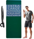 Hot Yoga Mat Non Slip-Professional Grade Natural Rubber Yoga Mat, Pliates Mat, Stretching Mat or Exercise Mats for Home Workout. Nonslip for Hot and Sweaty Classes. Includes Yoga Strap for Carrying and Stretching Too.
