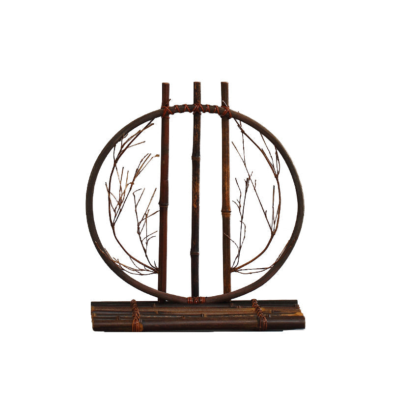 "Under the Moon" Bamboo Ikebana Flower Vessel – Wall & Altar Floral Ware