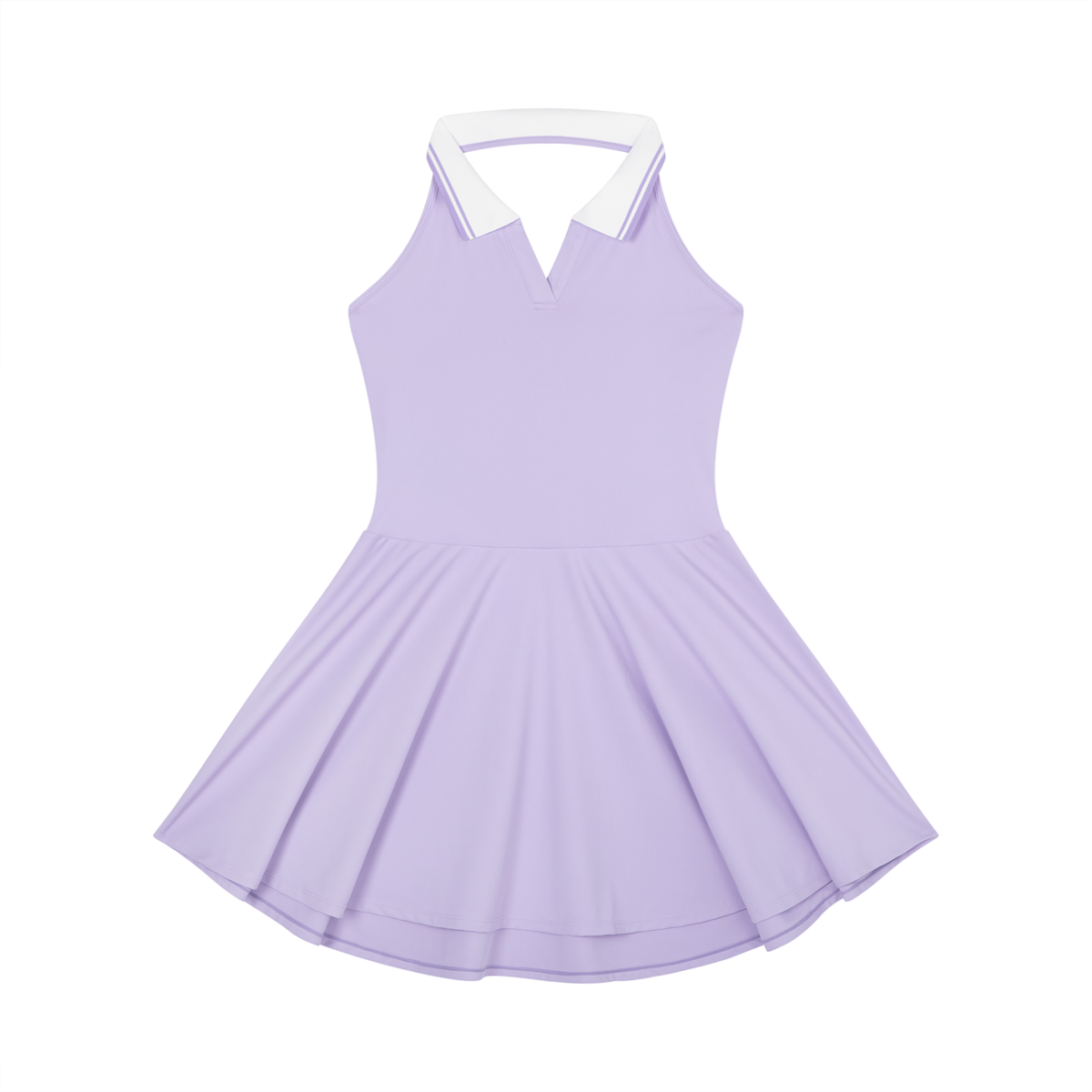 Loki & Ivy Collared Halter Tennis Dress