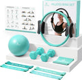 Pilates Ring Set – Studio-Grade 14" Ring, Ball, Dumbbells & Bands