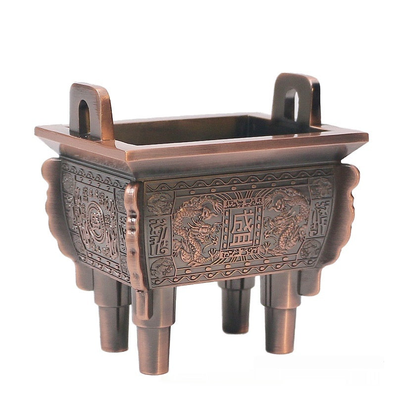 Antique Style Alloy Incense Burner or Decoration for Asian Homes and Businesses