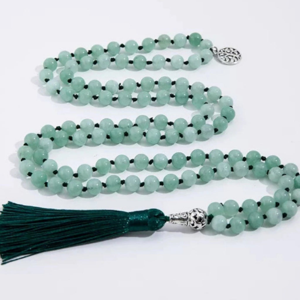 THE TRAVELER'S COLLECTION: 108 Stone Tassel Necklace