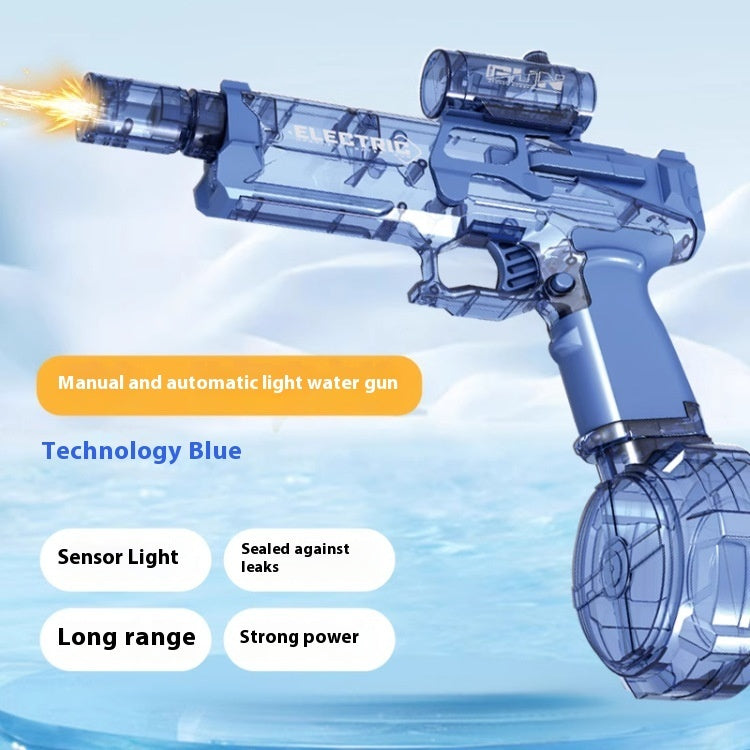 Fire Rat Electric Water Pistol Cool Light Fully Automatic Water Spray Gun