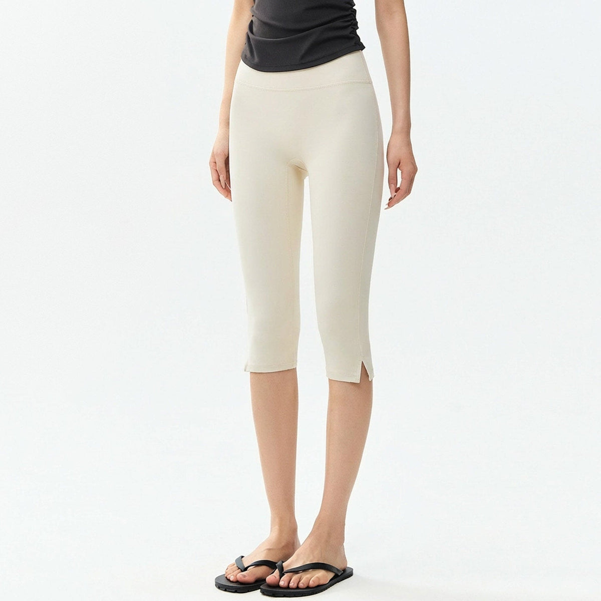 High-Waist Slim-Fit Yoga Leggings for Women – 7/8 Length Tight Fit Fitness Pants