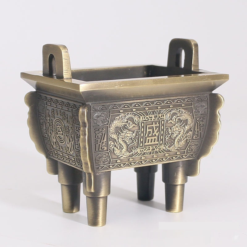 Antique Style Alloy Incense Burner or Decoration for Asian Homes and Businesses
