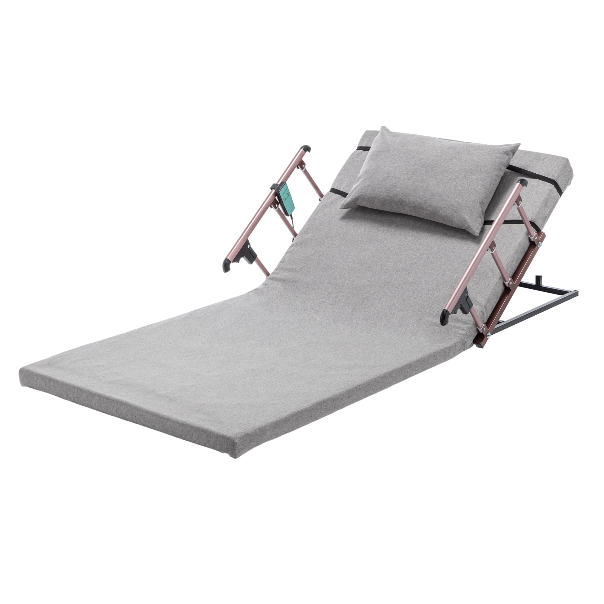 Bed Backrest Electric Adjustable 68 Degree Safety Rails Remote 300 LB 74 In