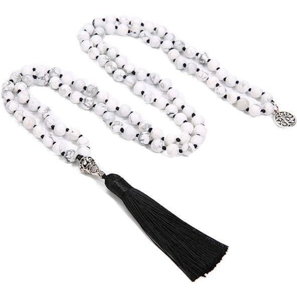 THE TRAVELER'S COLLECTION: 108 Stone Tassel Necklace