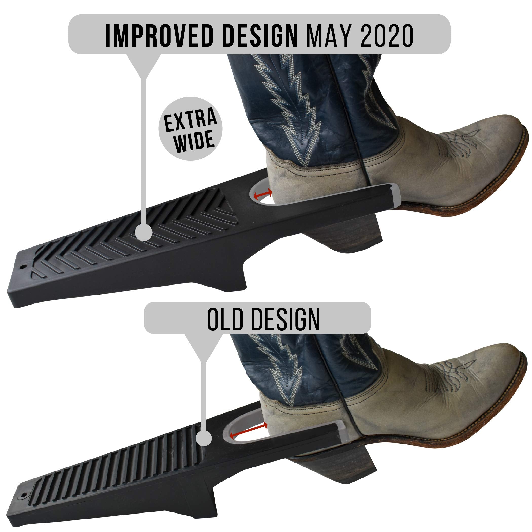 JobSite Premium Boot Puller - Rubber Grip Inlay - Shoe & Boot Remover (1 Unit)