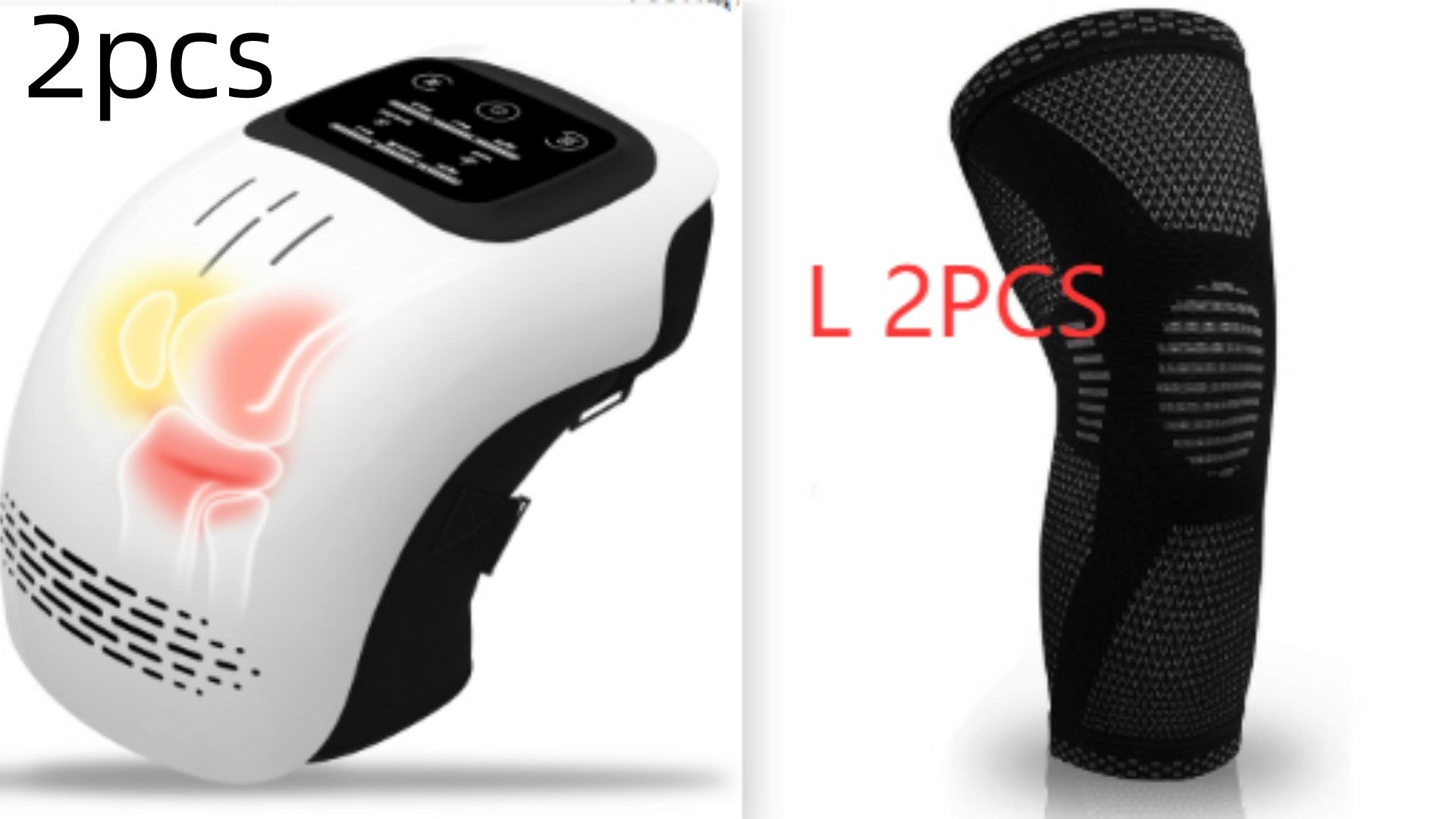 Intelligent Kneading Heating Knee Massager Rechargeable Pain Relief Infrared Laser Vibration Knee Massager