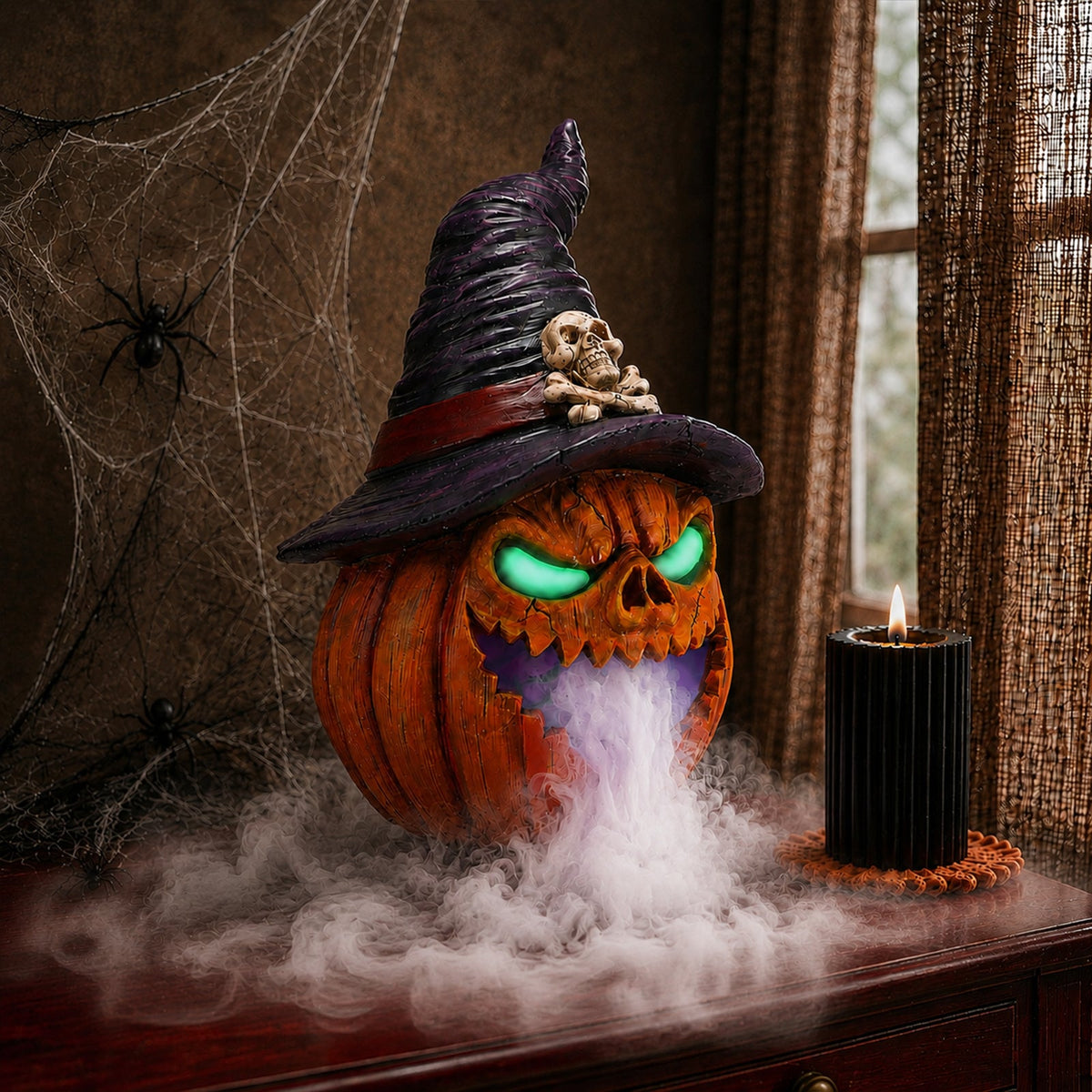 Halloween Jack-O'-Lantern Pumpkin Mist Maker Ornament