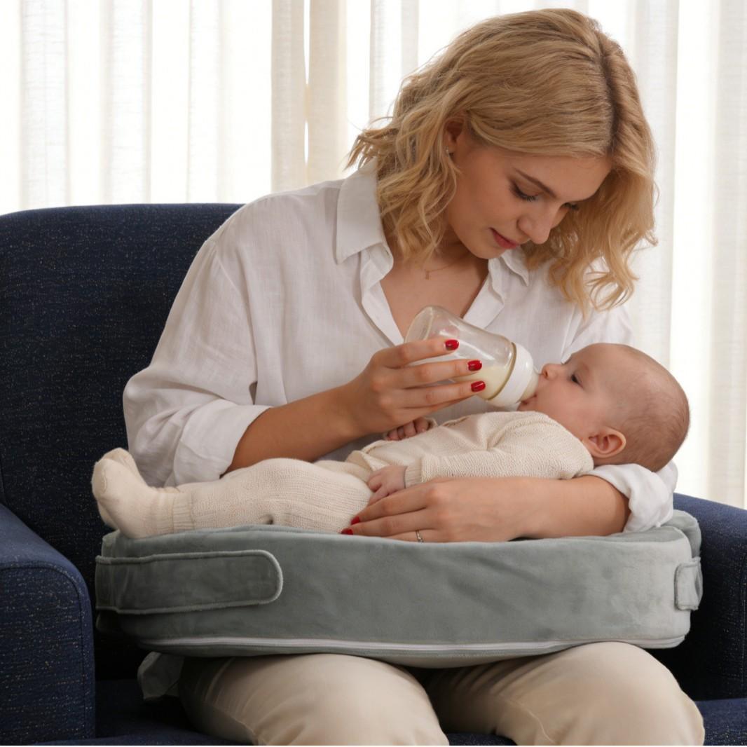 Velvet Wrap-Around Nursing & Breastfeeding Pillow – Multifunctional, 3 Colors, 0–6 Months