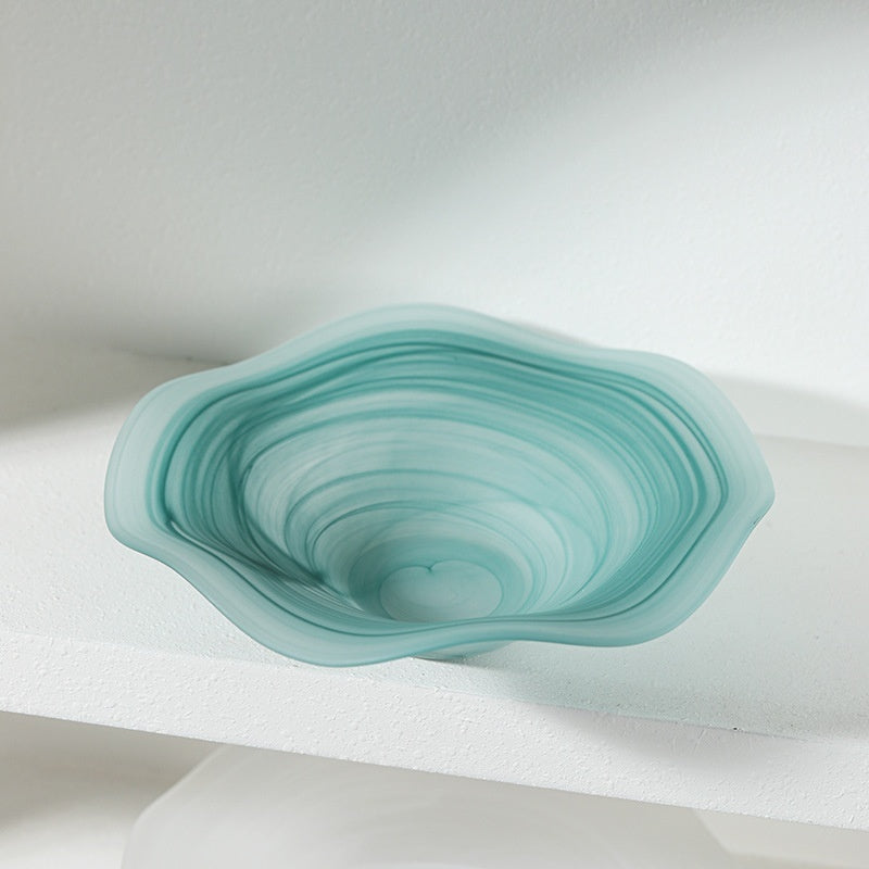 Glass Fruit Bowl Salad Plate