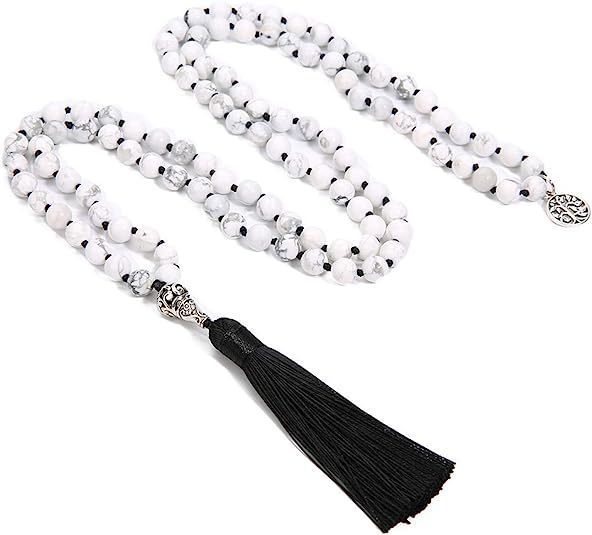 THE TRAVELER'S COLLECTION: 108 Stone Tassel Necklace