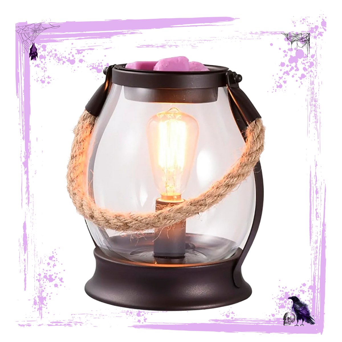 Up & Away Lantern Wax Warmer & Burnt Hellos scented Scoopable Wax