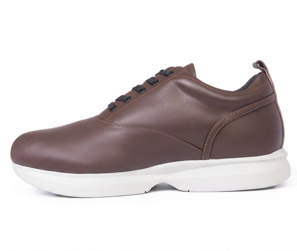 Brown & White WOA Dress Sneaker