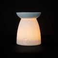 White Ceramic Constellation Tealight Wax Warmer