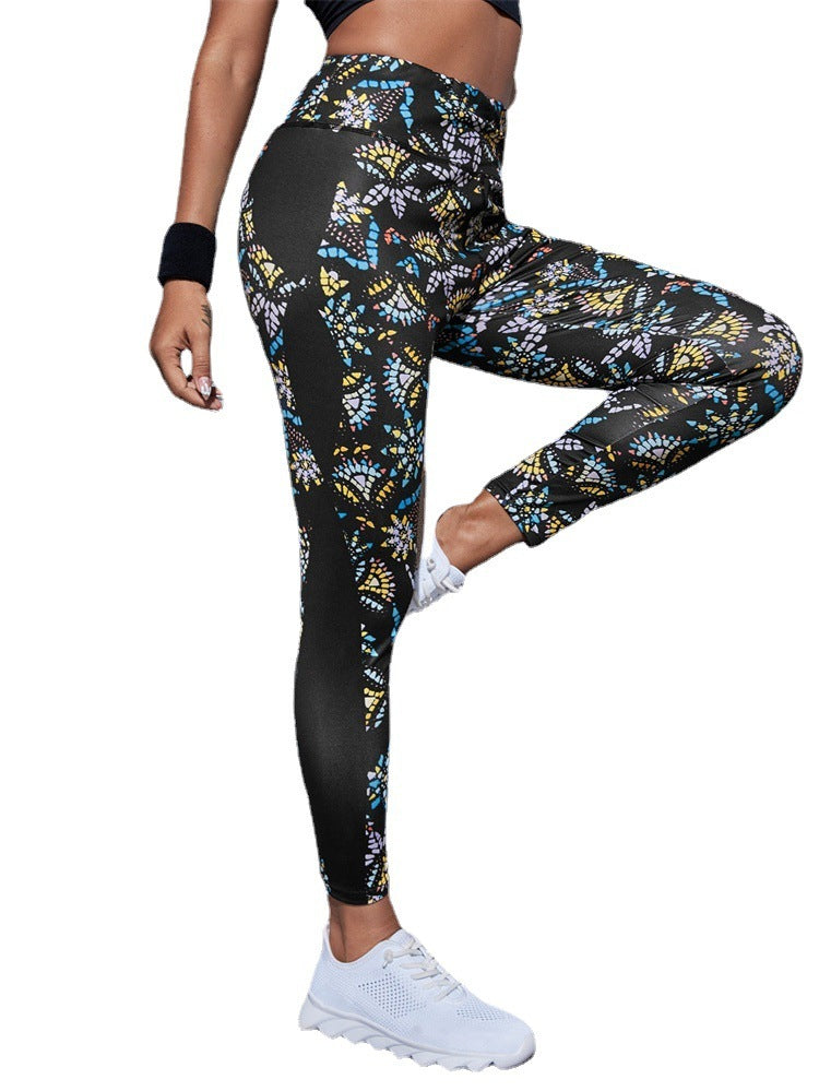 Plus Size High-Waist Compression Yoga Leggings with Pockets