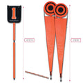 2 BULL'S EYES W/CHAIN | FOOTBALL FIELD MARKER SET