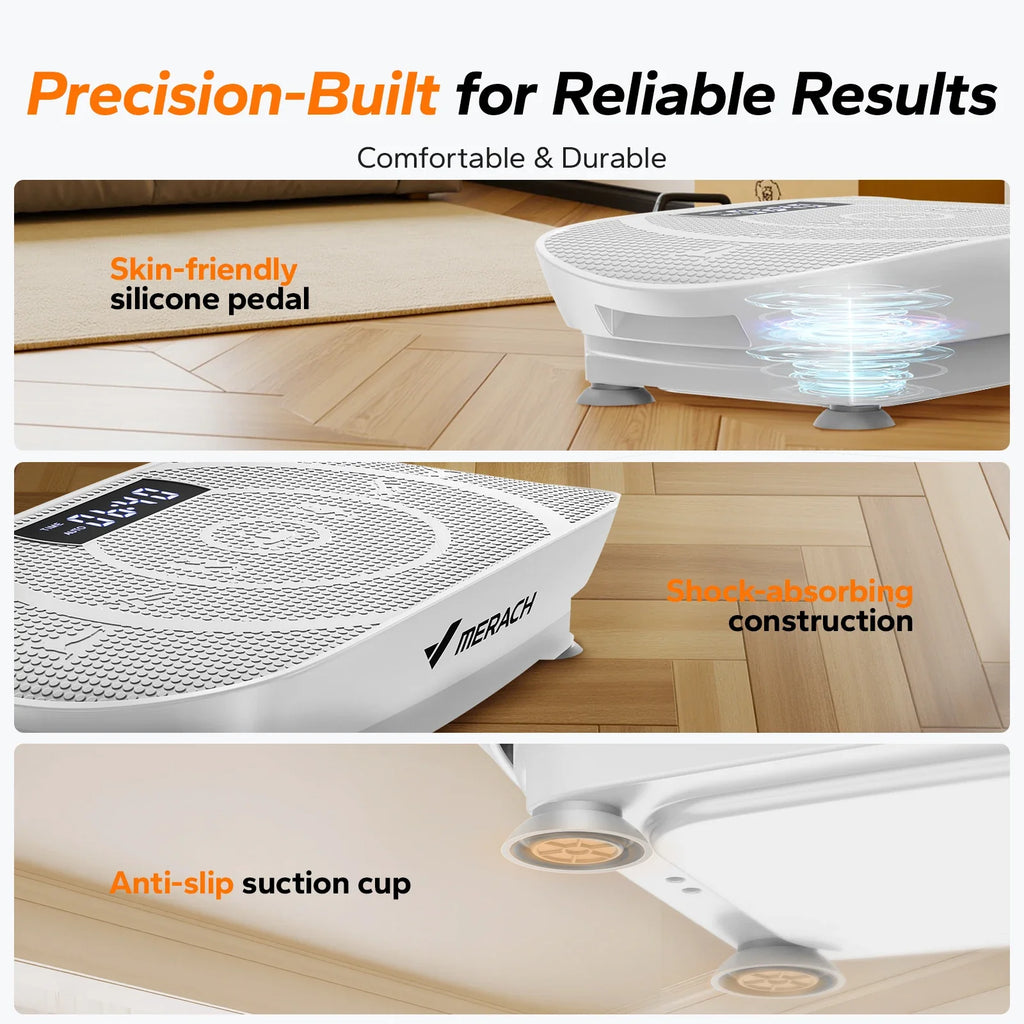 MERACH Vibration Plate CV30 Exercise Machine Whole Body Workout Power Vibrate Fitness Platform Vibration Weight Loss&Shaping
