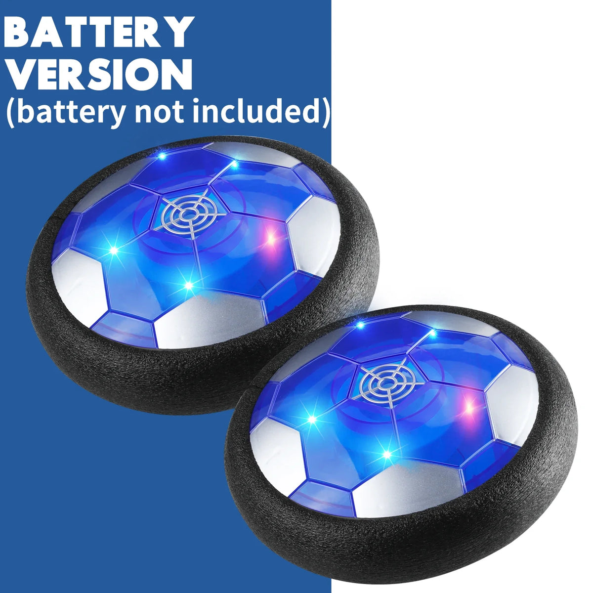 Indoor Hover Soccer Toy Gift Set, LED Air Football with Goal Nets, Family Sports Game for Boys Girls