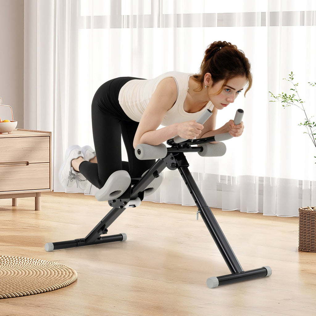 Adjustable Abdominal Trainer Ab Workout Machine Foldable Ab Cruncher
