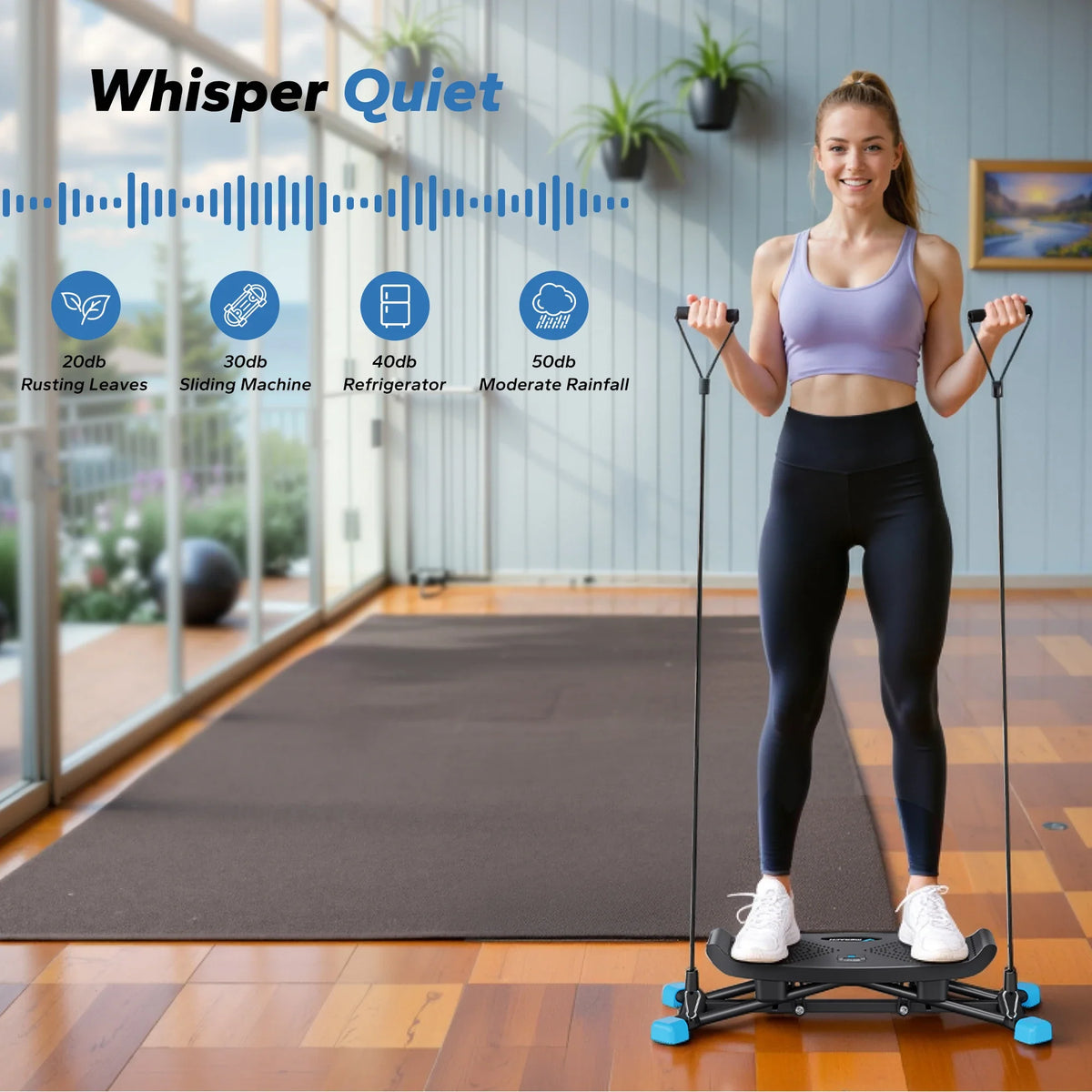 Simulated Ski Machine Full-Body Cardio & Leg Trainer