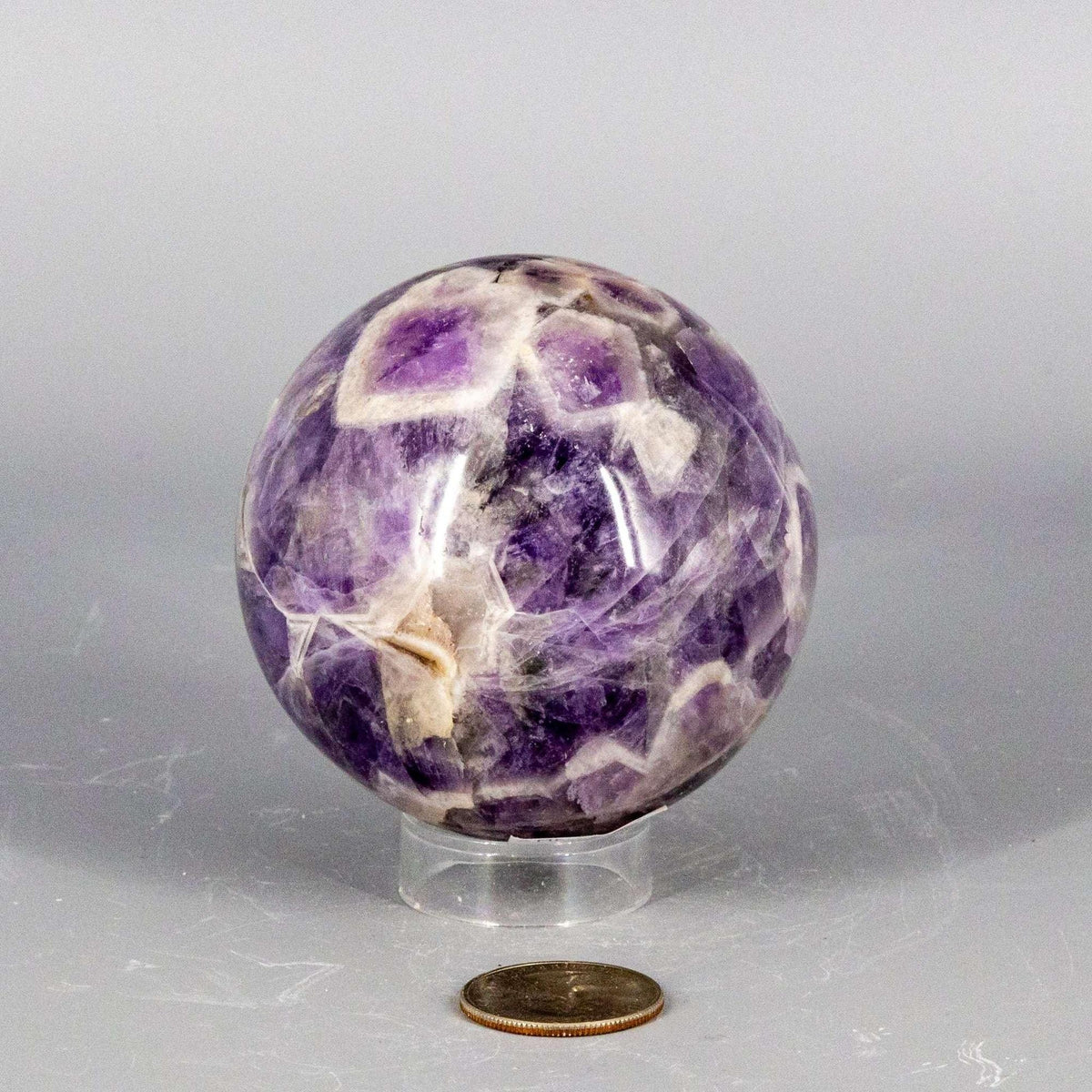 Amethyst Crystal Sphere Polished Purple Natural Stone