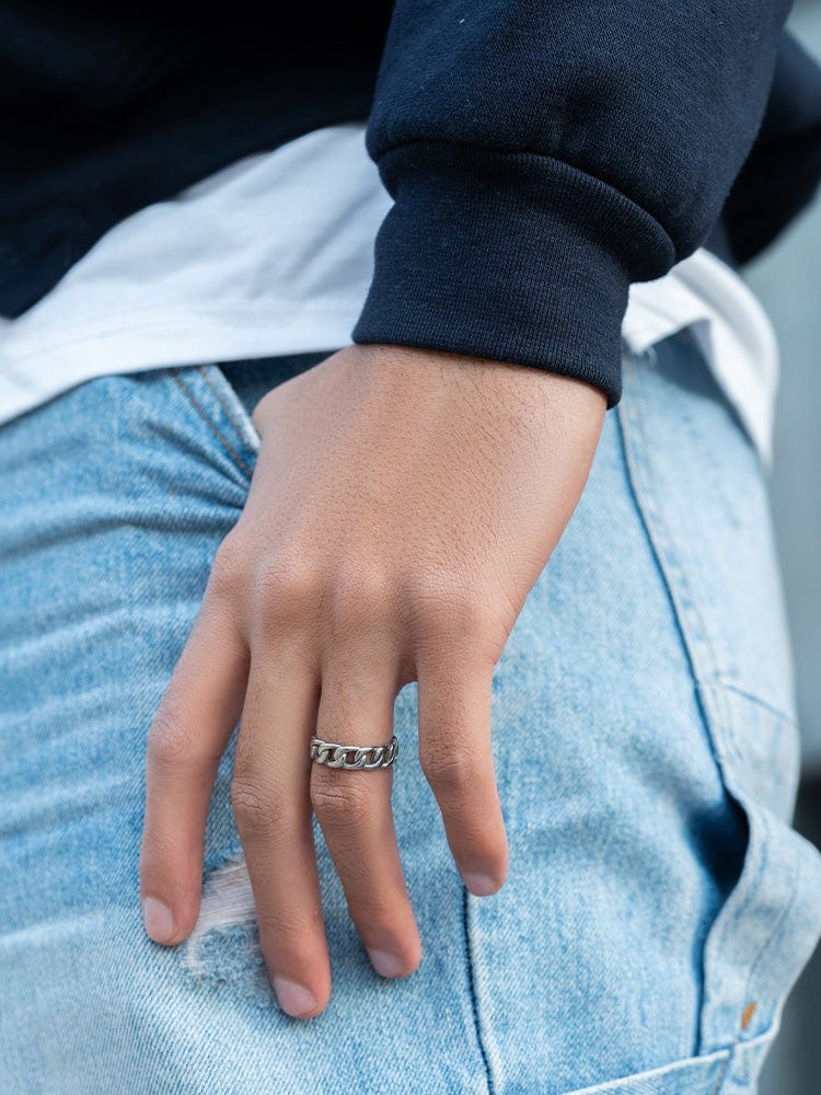 Cuban Link Ring (Silver)