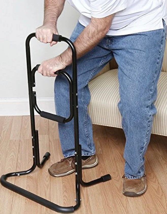 Bandwagon Chair Stand Assist - Portable Bar Helps You Rise from Seated Position - Lift Safety Elderly Assistance Products, Metal, Black