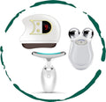 Lift, Sculpt & Glow Toolkit -Set of 3- LED Therapy, Electric Gua Sha & Microcurrent Toning Device for Radiant Skin