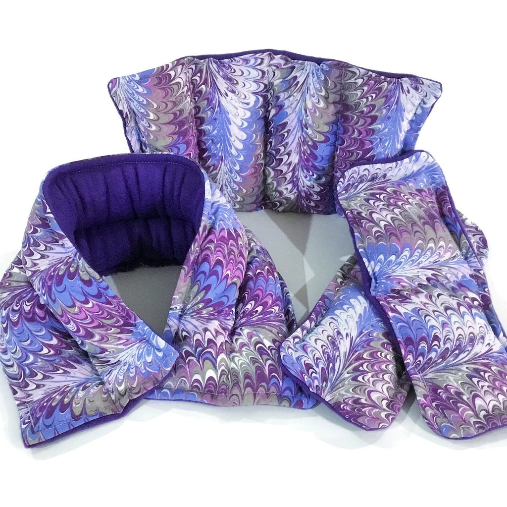Hot or Cold Pack Kit, Neck Wrap, Lower Back, Foot Warmers Microwave Heating Pads