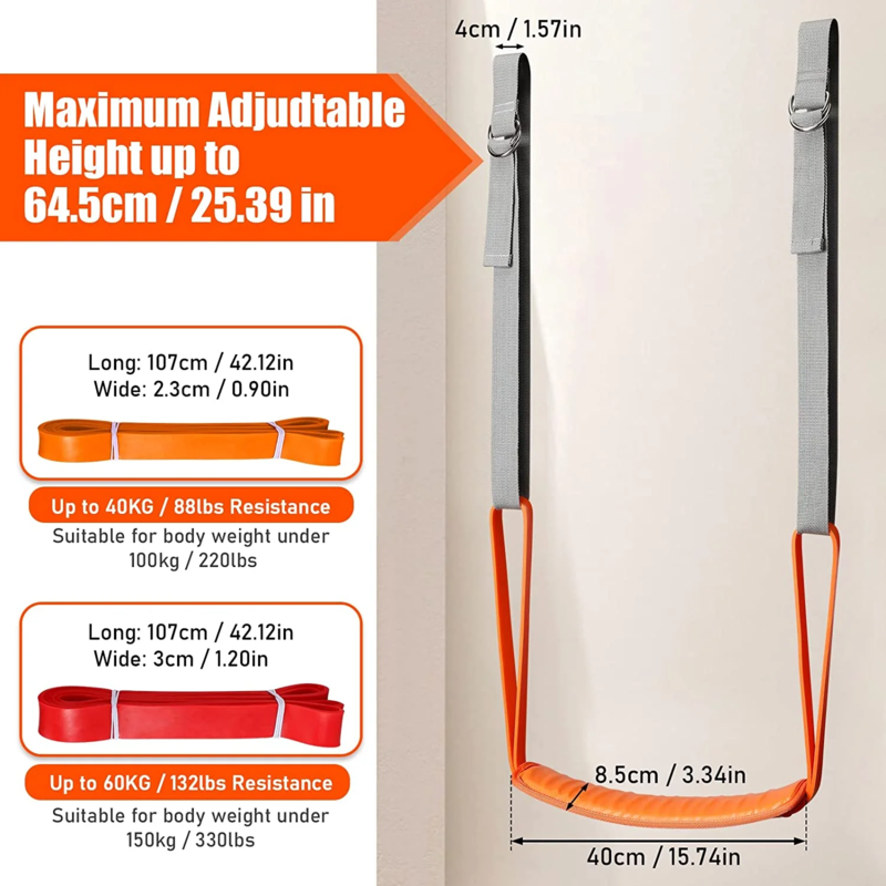 Pull Up Assistance Bands Set, Resistance Strap for Pull Up Assist for Men Women Hanging Training Chin-up Workout Body Stretching