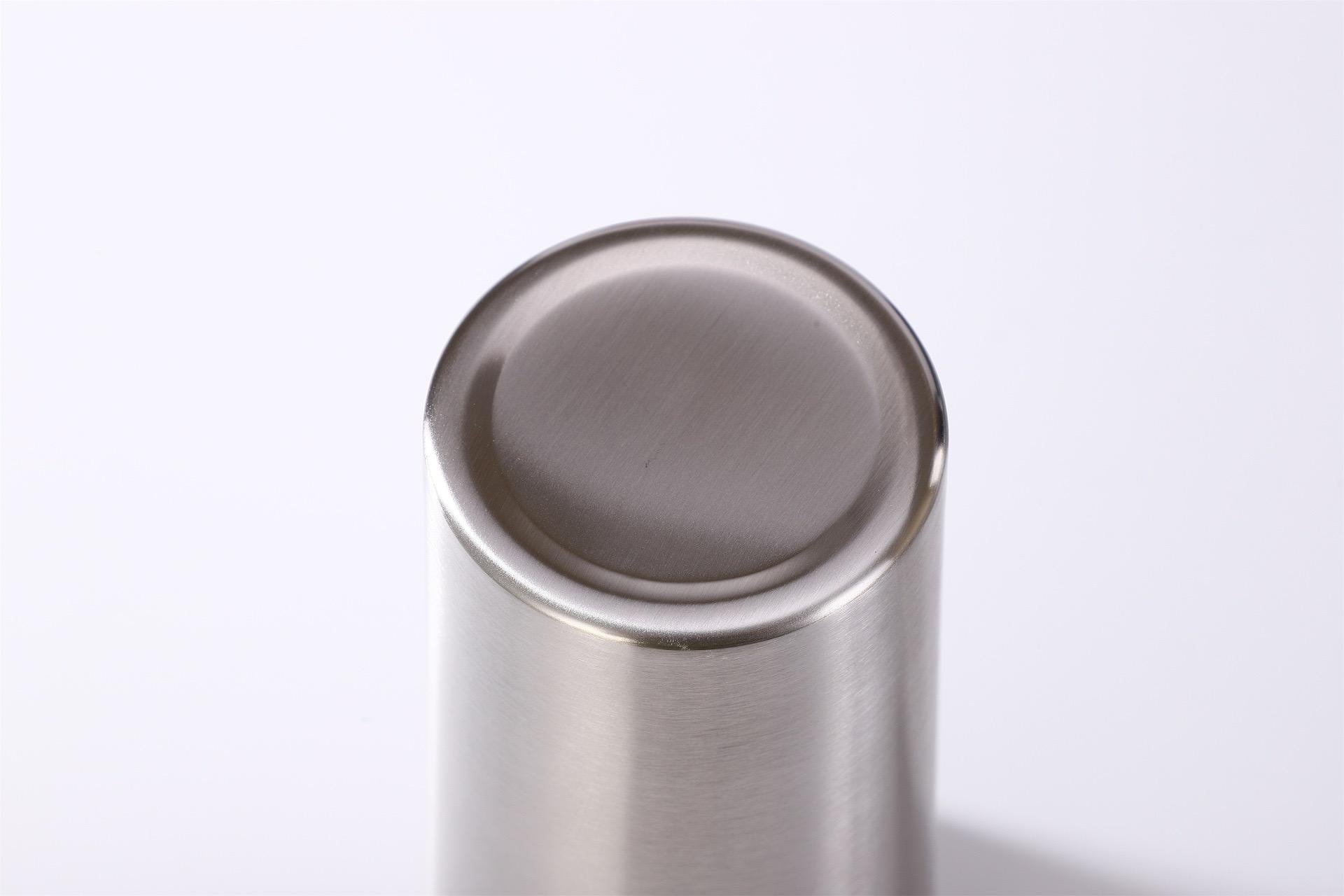 Protein shaker bottle 304 stainless steel single layer sports cup shaker with lids and shake ball