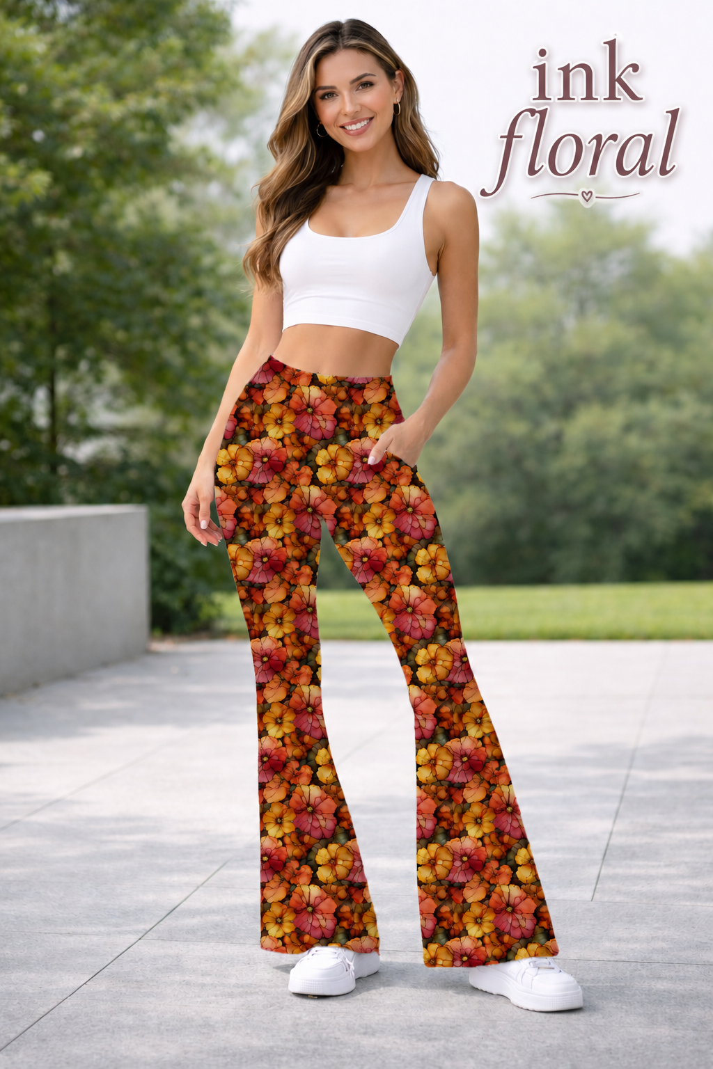 INK FLORAL-YOGA FLARE