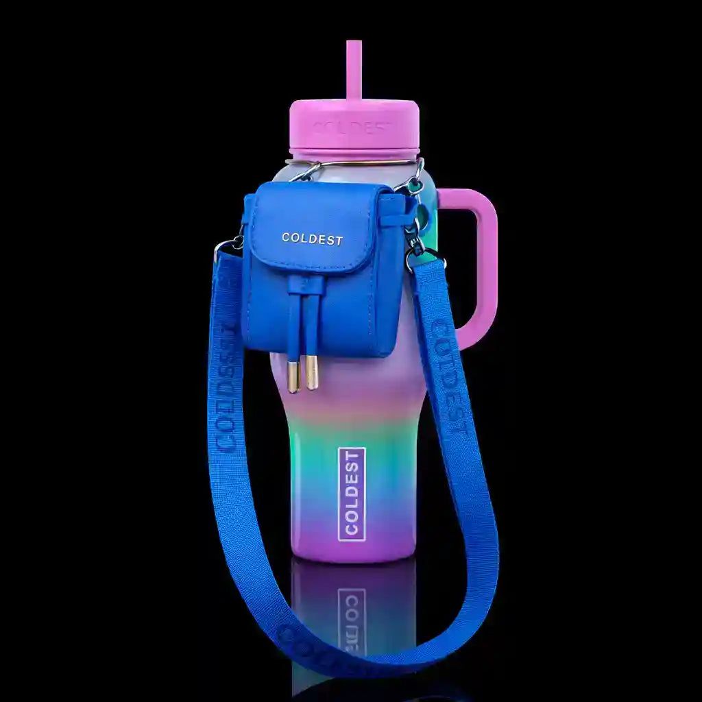 Mini Backpack & Squeeze Holder, Key Hanger, Mint Box - Water Bottle Backpack
