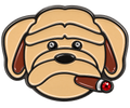 Cigar Smoking Dog Crystal Ball Marker & Hat Clip by ReadyGOLF