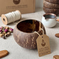 Natural Coconut Shell Bowl – Ideal for Candle Making or Rustic Home Decor