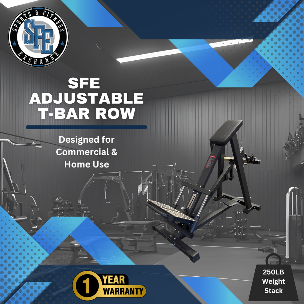 Plate Loaded Chest Supported Adjustable T-Bar Row Machine (New)