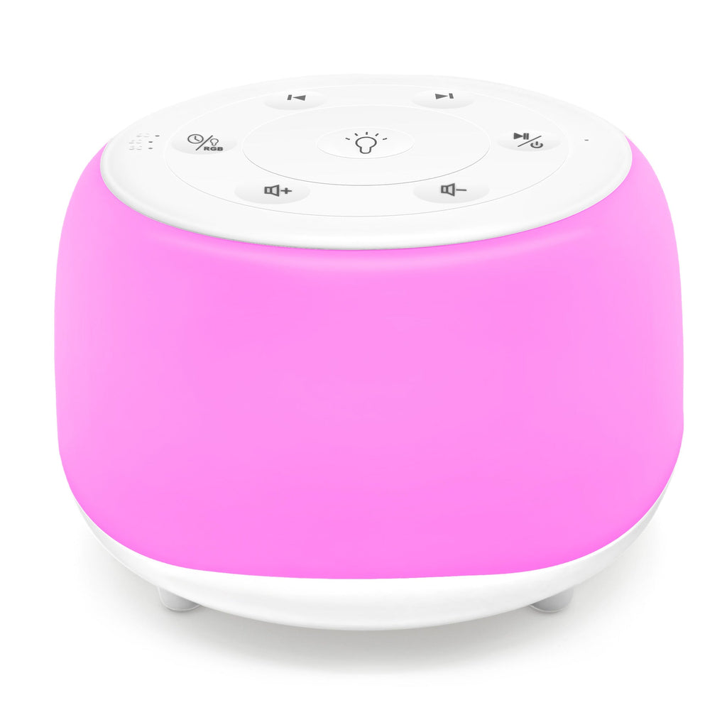 Portable Sound Machine with White Noise, Night Light, and Speaker for Soothing Sleep and Relaxation