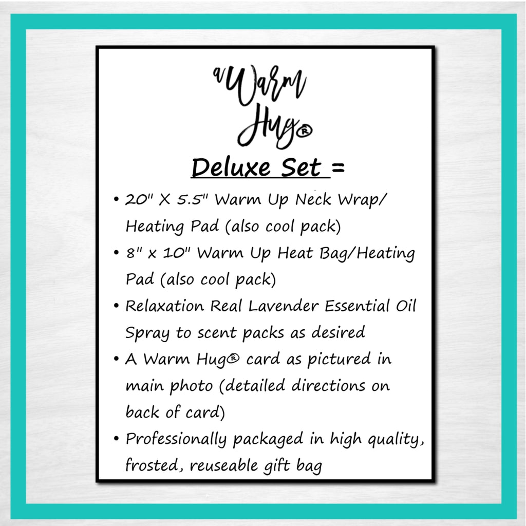 Giving You A Warm Hug,  Generic Unisex Microwave Heating Pads Gift Set, Tan Plaid Fabric
