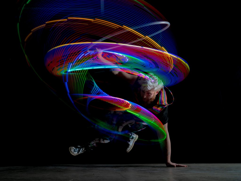 Hoops - Ready to Ship Atomic V LED Hula Hoops