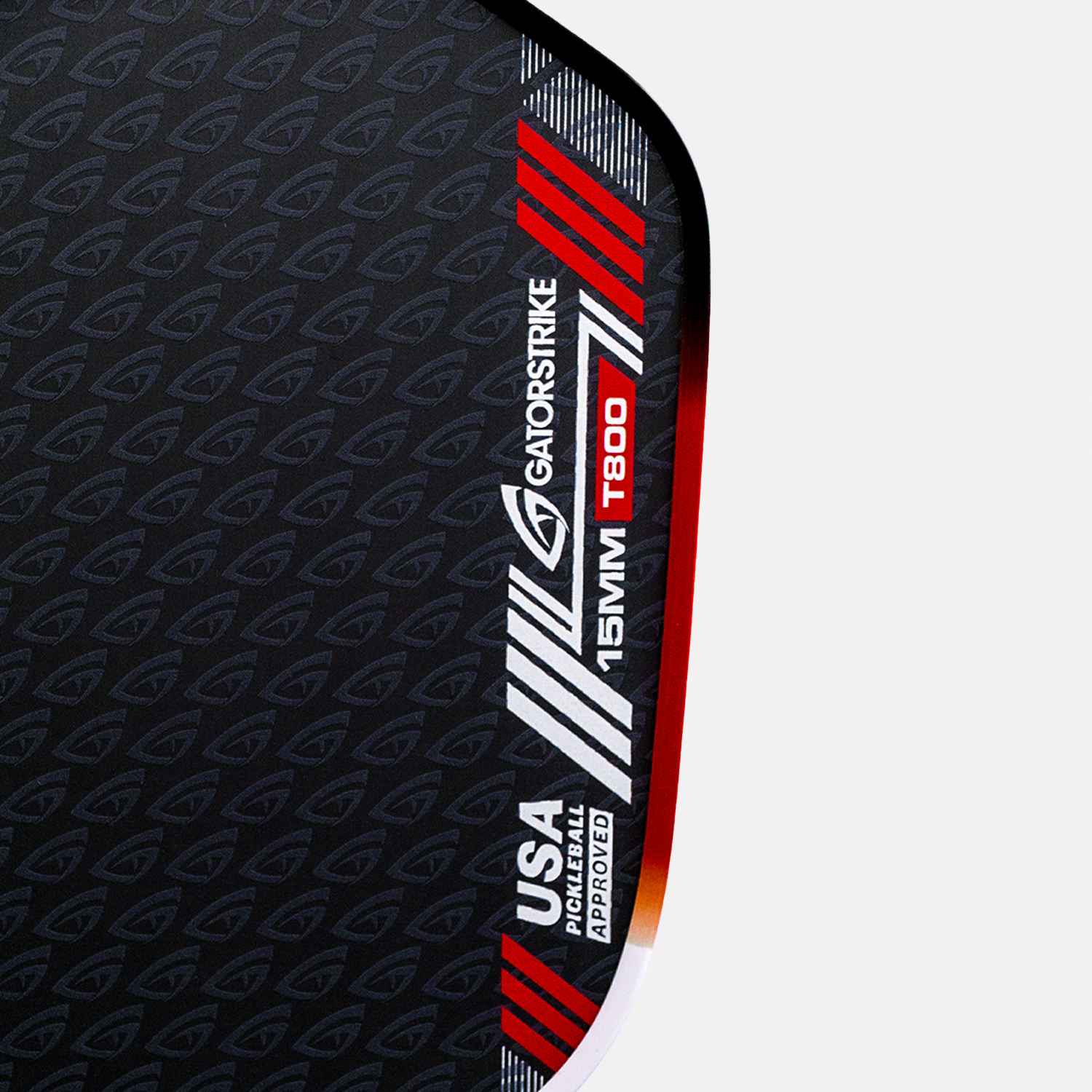 Pickleball Paddle - GatorStrike A.R.M.O.R Gen 5X — 15mm Raw Carbon All-Court Pickleball Paddle