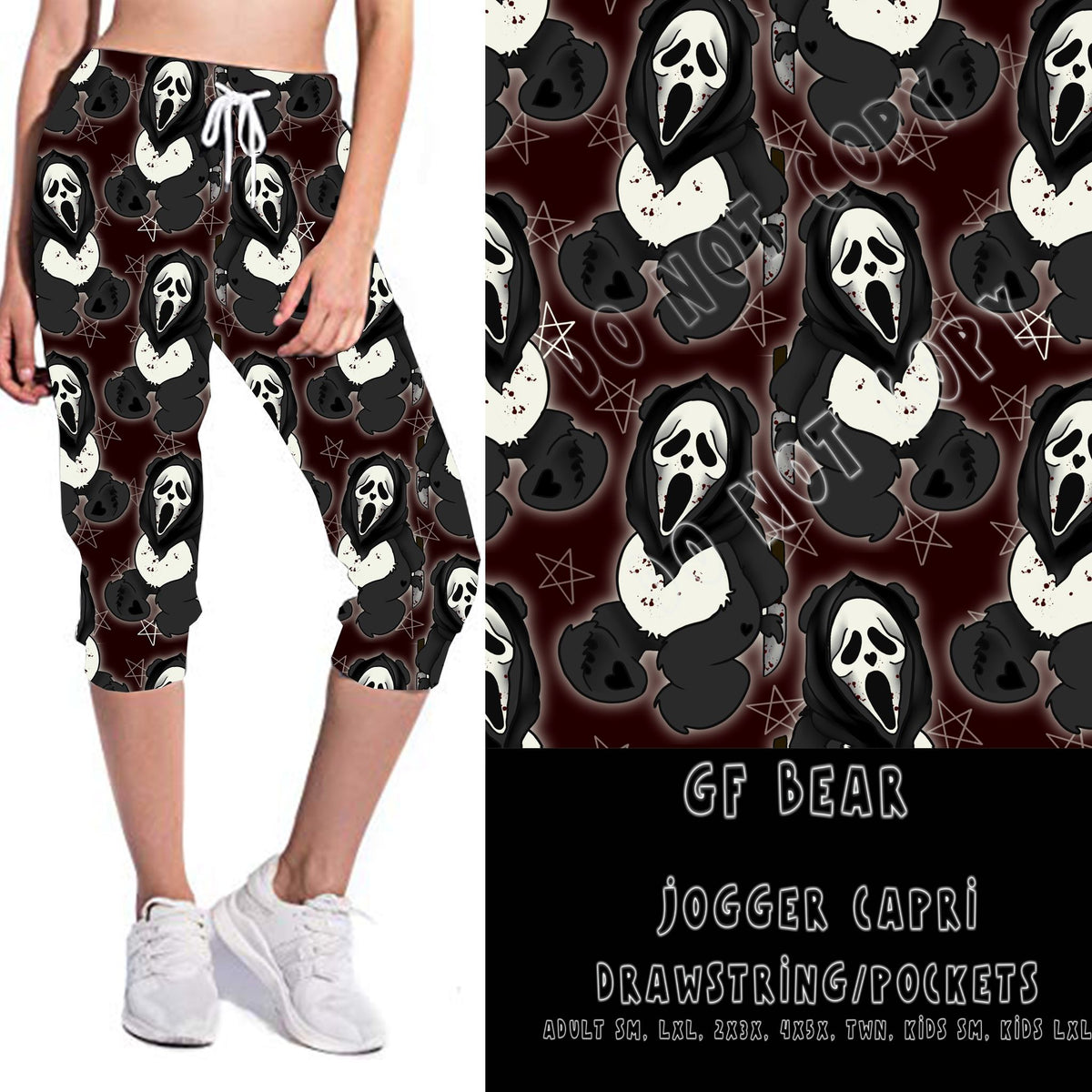 BEARY SCARY RUN- GF BEAR-LEGGINGS/CAPRI/JOGGER/JOGGER CAPRI