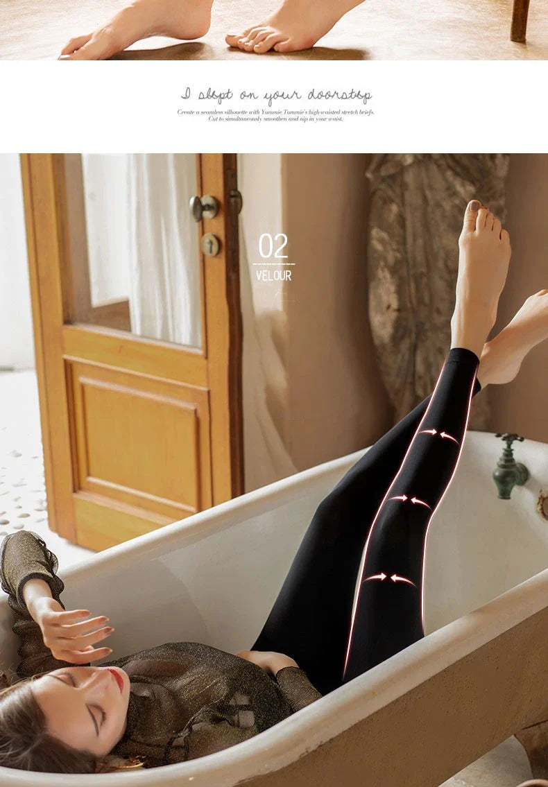 Women Winter Leggings – High Waist Warm Velvet Stretch Pants