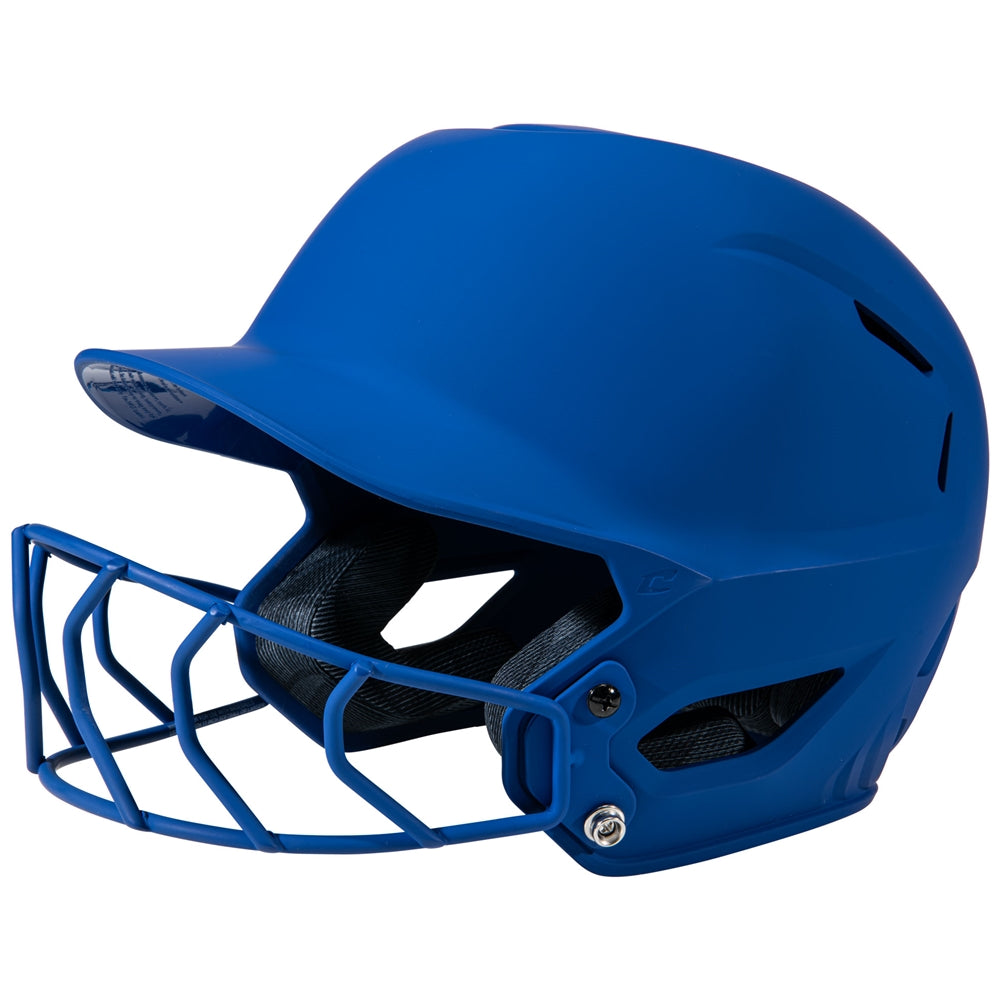 HXE MATTE SOFTBALL HELMET W/FACEMASK
