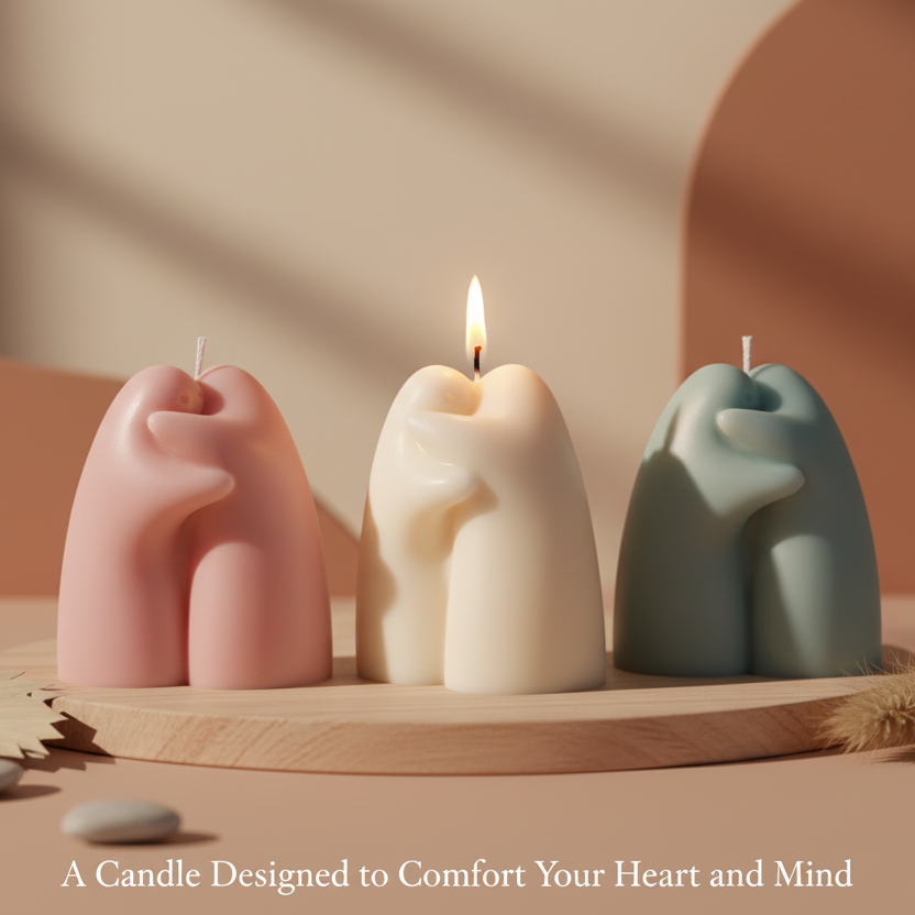 Emotional Support Candle | Sculptural Soy Wax Comfort Gift