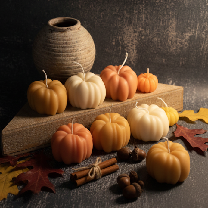 Acorn Sculpture Candle | Rustic Candle | Autumn Candle