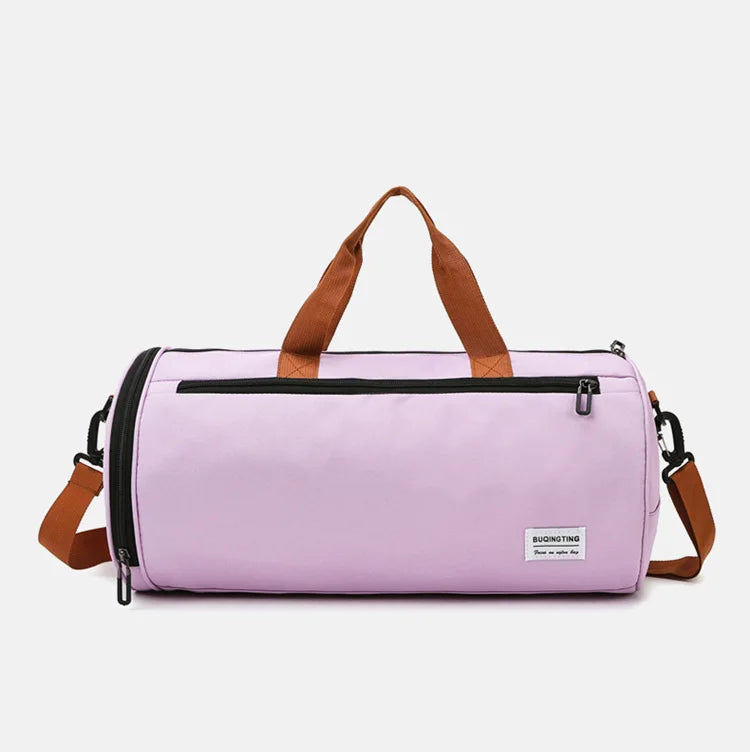 Waterproof Fitness Bag with Shoulder Strap Dry/Wet Zones Shoe Storage